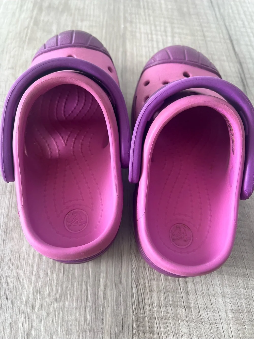 Crocs Bump It Clog Baby Toddler Kids Girls Size C7 Purple Pink Clog Summer